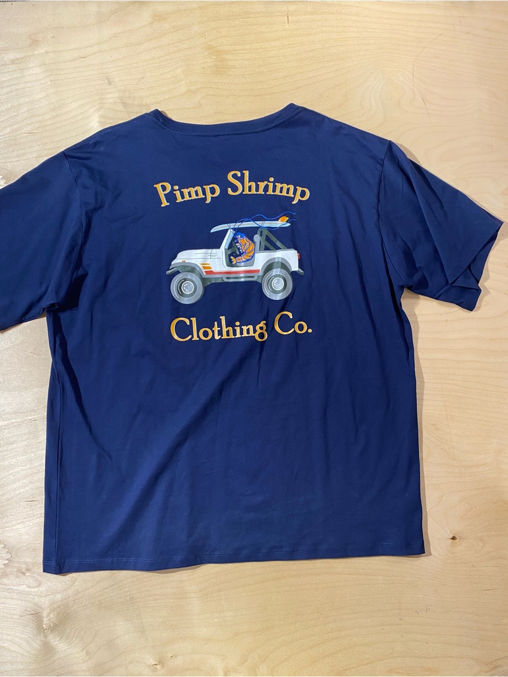 Pimp Shrimp Clothing Co. Navy Pocket Tee XXL (RI) - Picture 7 of 8